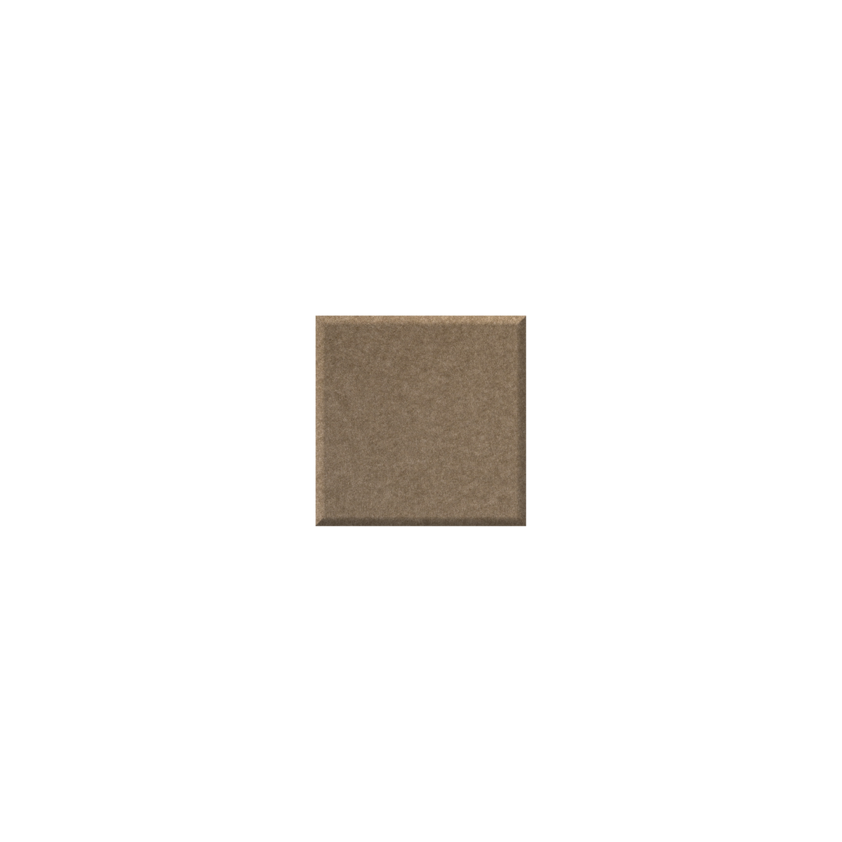 A square sample tile of textured brown material, centered on a solid white background.
