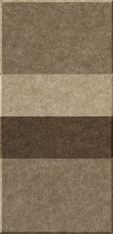 Four rectangular tiles in varying shades of brown and tan with textured surfaces arranged vertically.