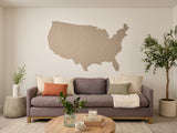 Topographic US Map Wall Art