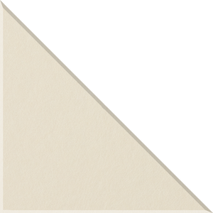 Ivory 90° Triangle Tile
