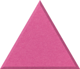 Hot Pink felt tile in a triangle shape