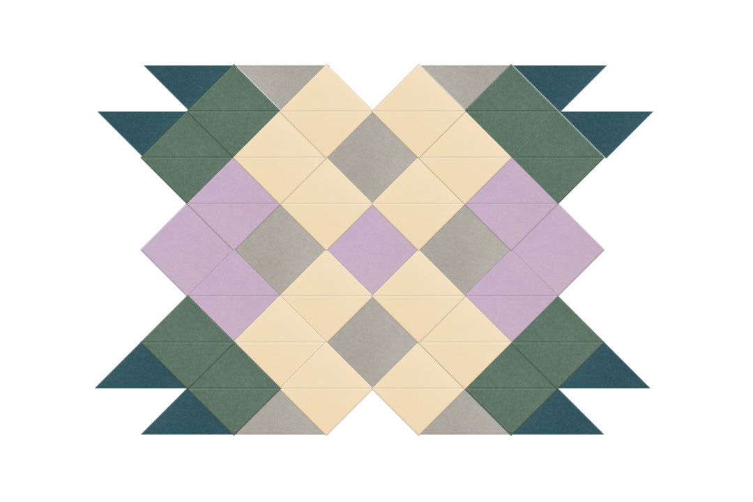 Multicolor Tucson flower Felt Right design made from sound-dampening acoustic felt panels