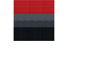 3x3 grid pattern with red, gray, and black ombre color blocks.