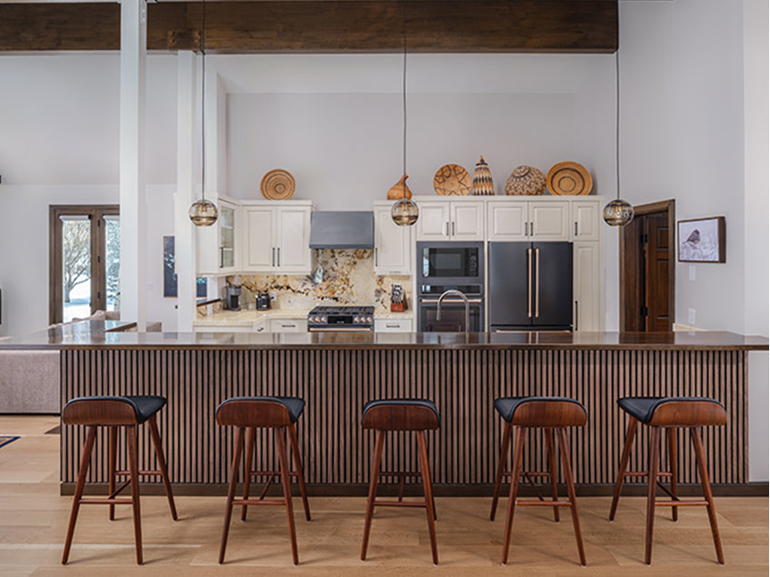 Walnut Wood Slats on wall