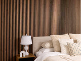 Walnut Wood Slats on wall