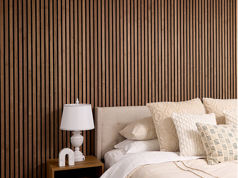 Walnut Wood Slats on wall