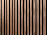 Walnut wood slat wall