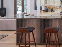 Two-Pack Walnut Wood Slat Wall
