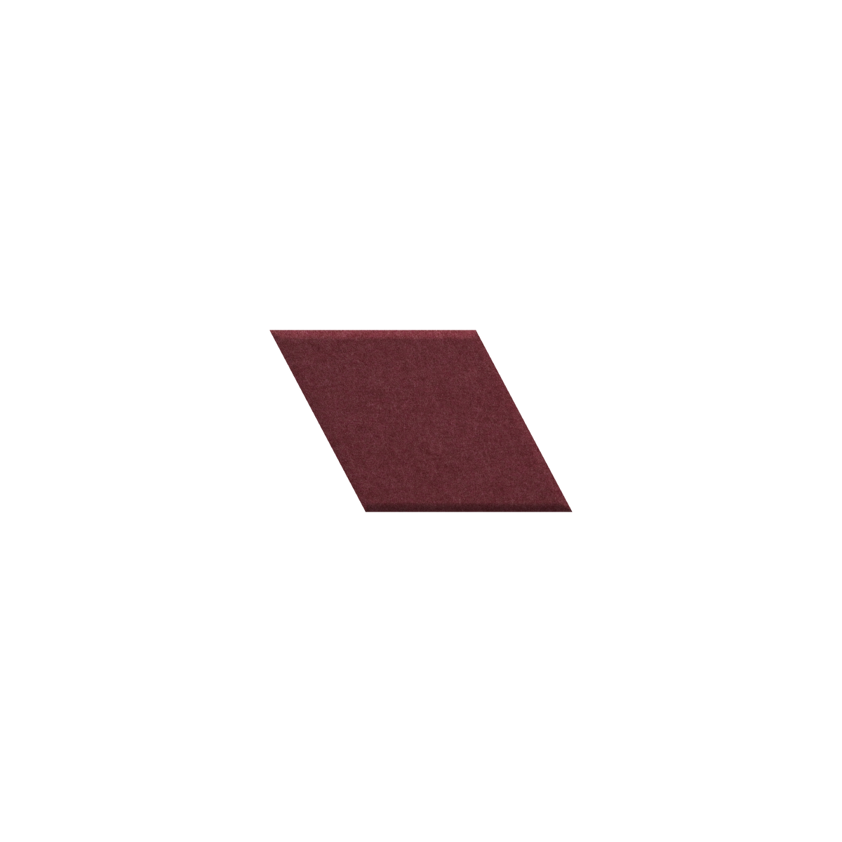 A single dark burgundy or maroon textured square tile centered on a plain white background.