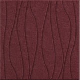 Wine 9mm Engraved River felt sample with wavy vertical grooves
