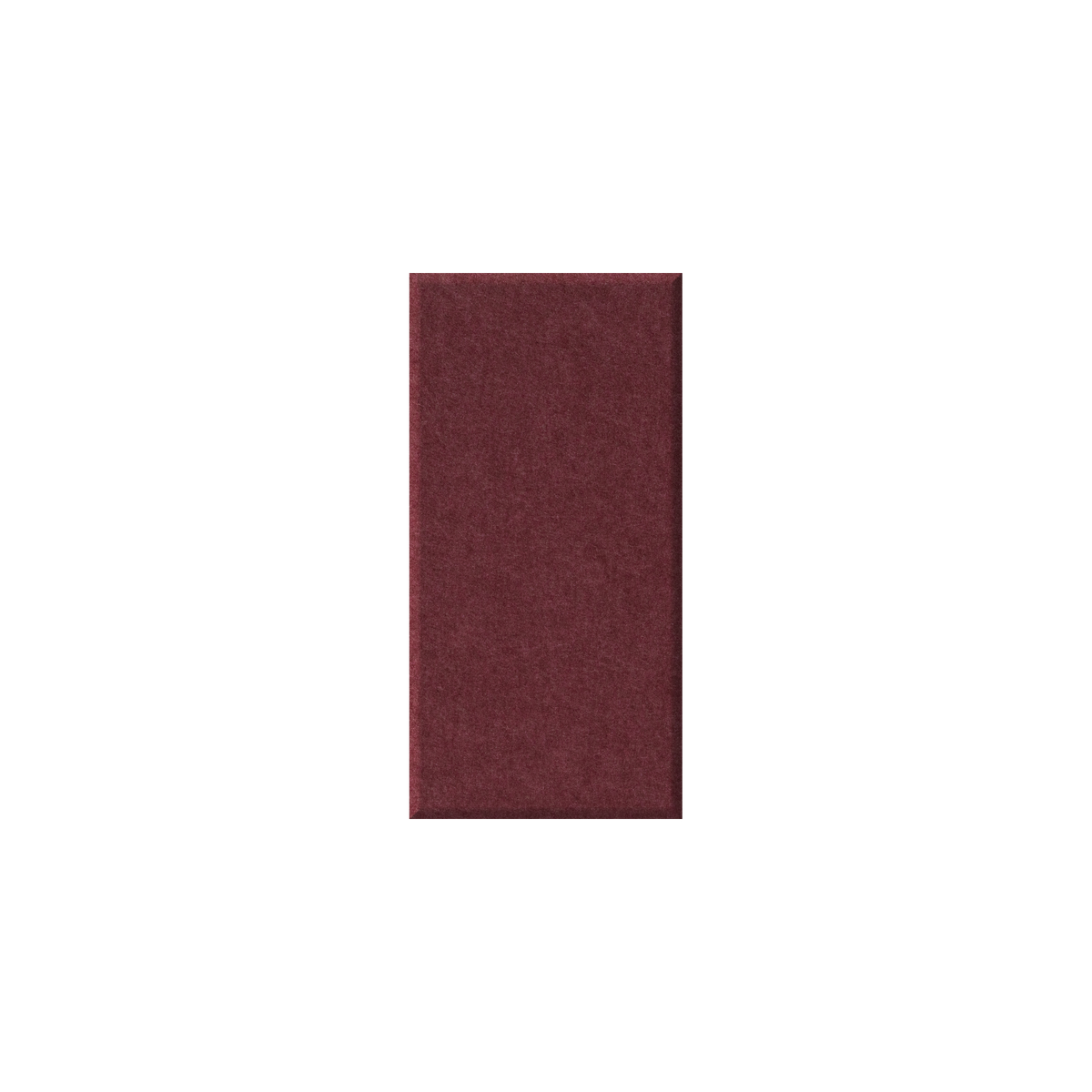 A rectangular fabric swatch in a deep burgundy or maroon color, centered on a plain white background.