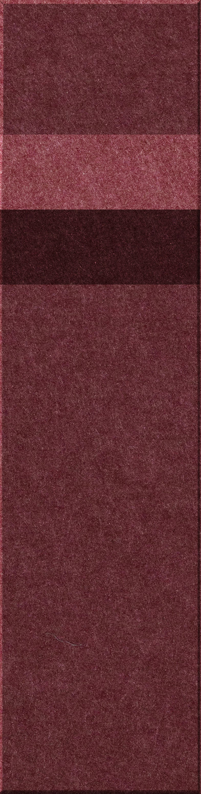 Four burgundy and mauve textured tiles arranged vertically showing different color variations.