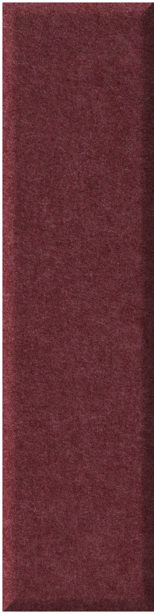 Vertical burgundy shiplap tile with textured matte surface.