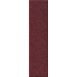 A long, narrow rectangular sample of textured burgundy fabric or material shown vertically on a plain white background.