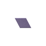 A single purple textured diamond tile centered on a plain white background.