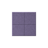 A square purple textured panel with a four-quadrant grid pattern, shown against a plain white background.