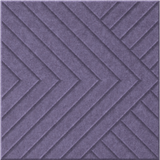 Wisteria 9mm Engraved Converge felt sample with chevron grooves