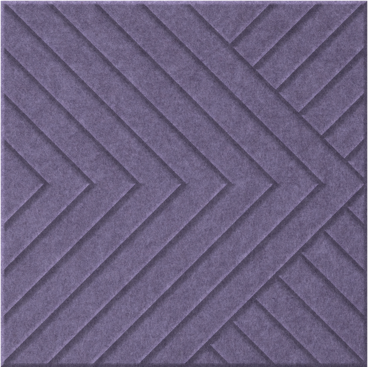 Wisteria 9mm Engraved Converge felt sample with chevron grooves