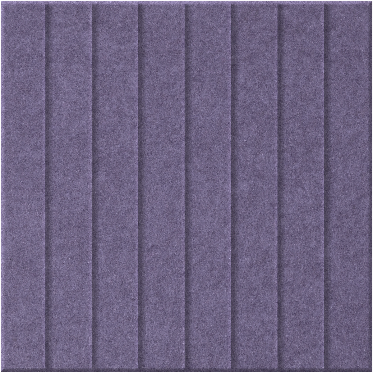 Wisteria 9mm Engraved Parallel felt sample with straight vertical grooves