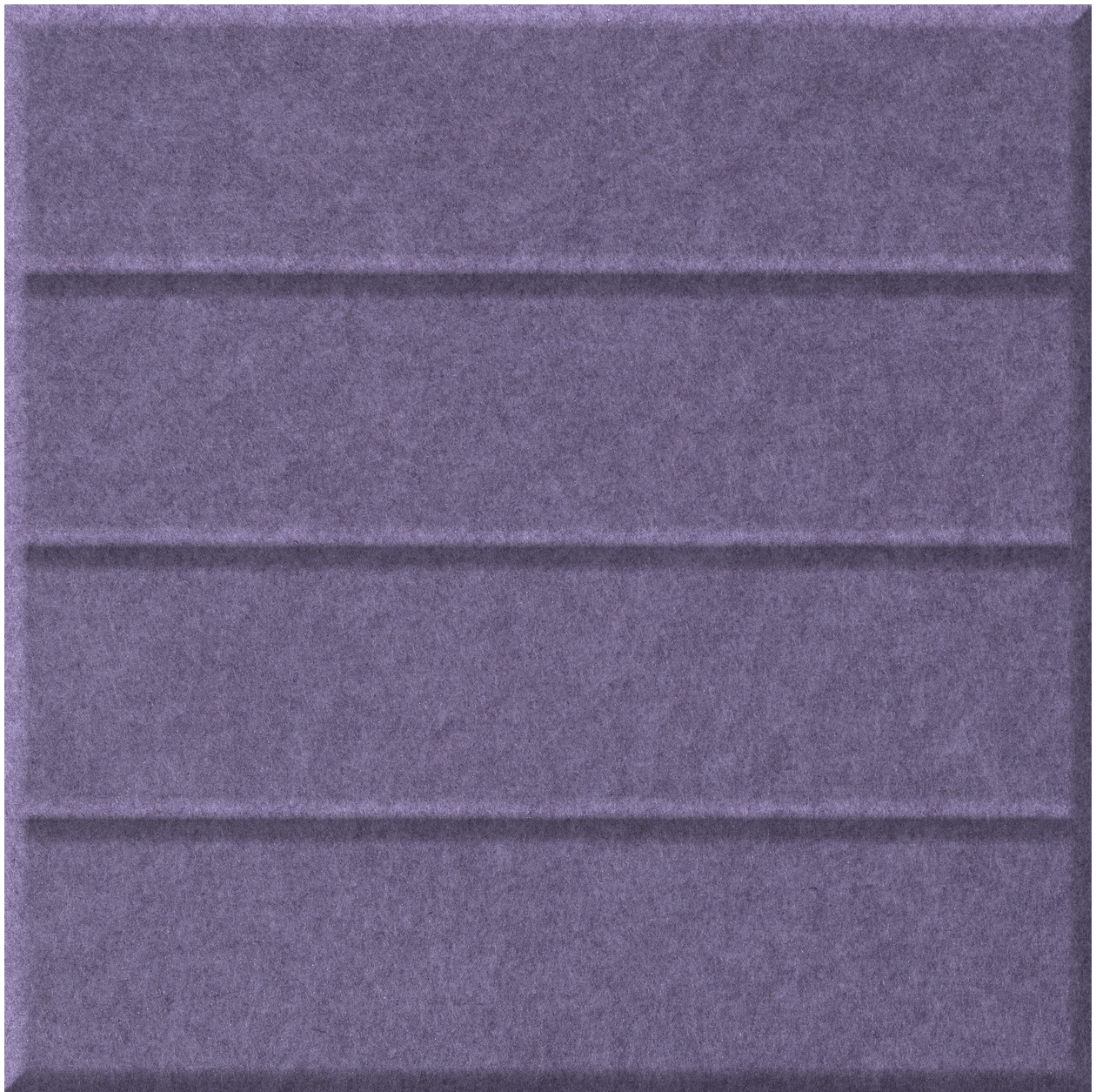 Purple tile with three horizontal darker stripes running across the surface.