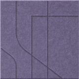 Wisteria 9mm Engraved Subway felt sample with offset stepped line grooves