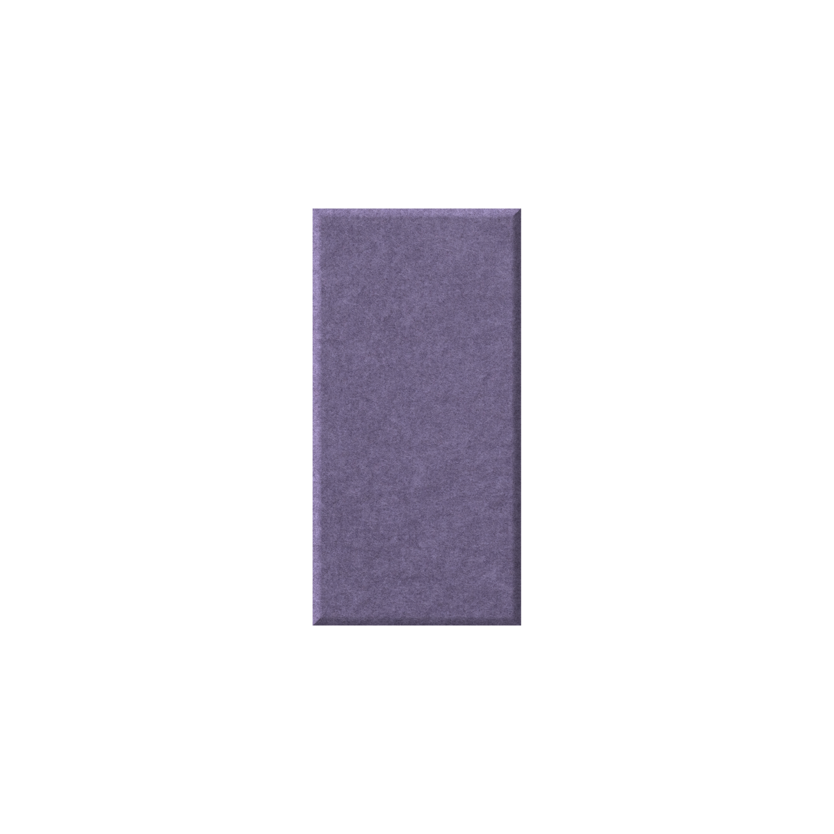 A vertical rectangular swatch of textured purple material centered on a plain white background.