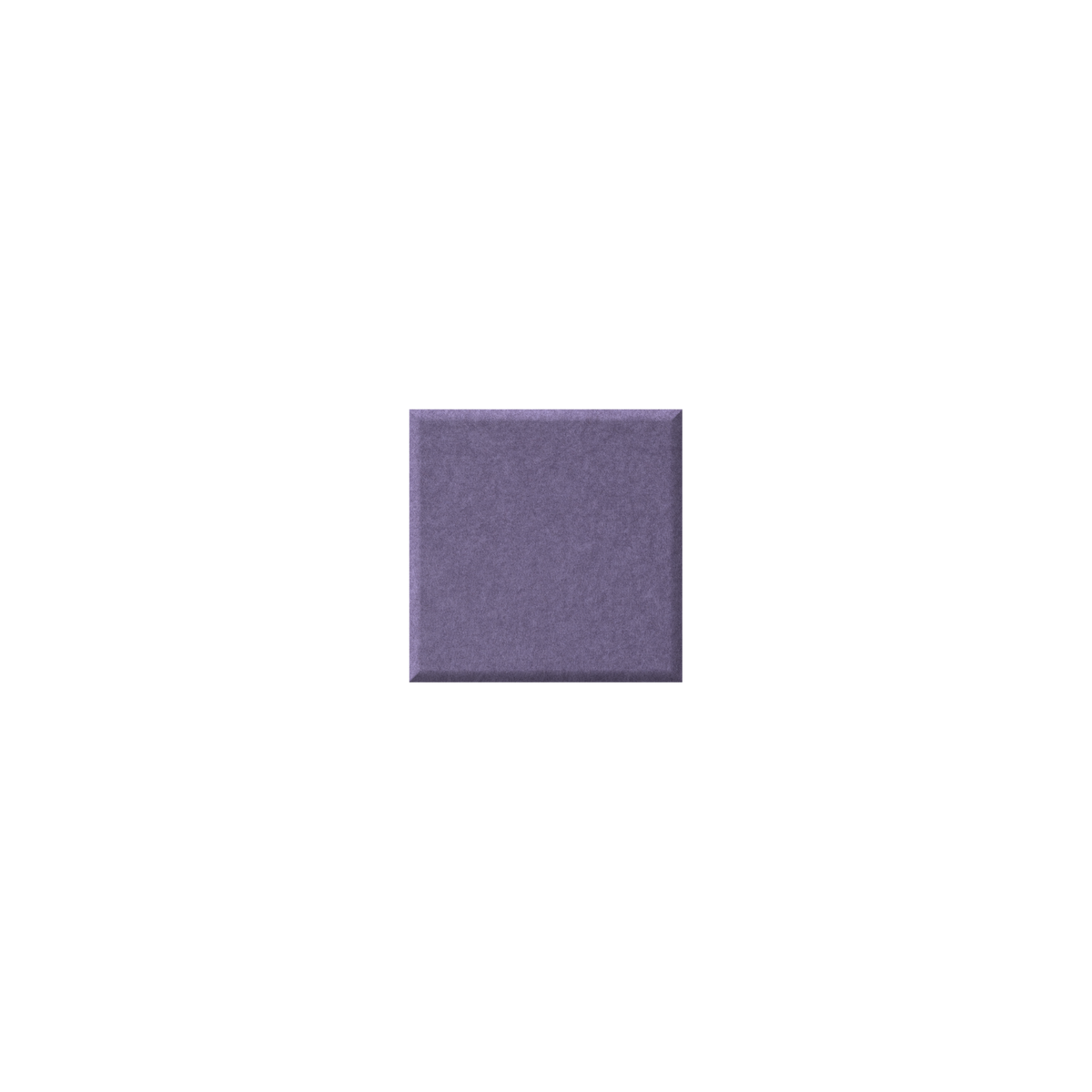 Gray PET felt square on a white background