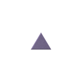 light purple triangle on a white background.