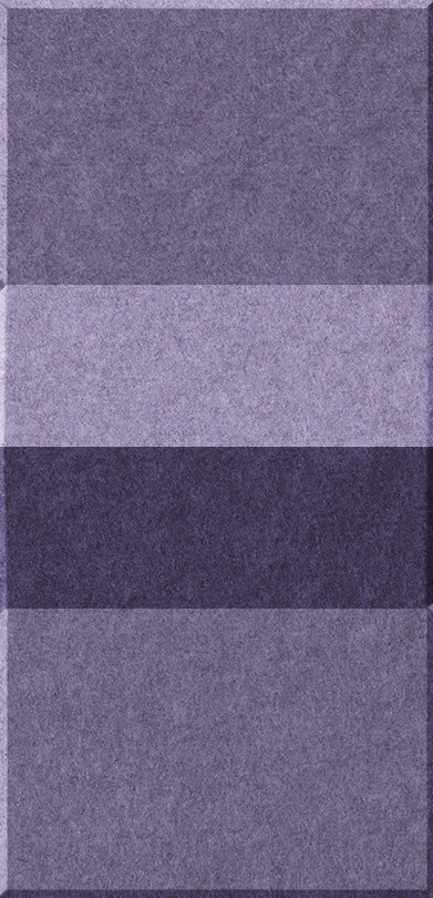 Four rectangular tiles in varying shades of purple, arranged vertically with subtle texture.
