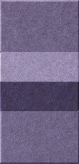 Four rectangular tiles in varying shades of purple, arranged vertically with subtle texture.