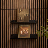 Wood Slat Wall Shelf