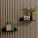 Wood Slat Wall Shelf