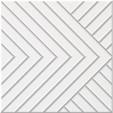Zinc 9mm Engraved Converge felt sample with chevron grooves