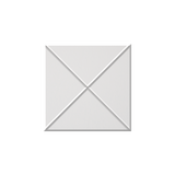 A minimalist white envelope icon with a subtle drop shadow on a solid white background, serving as a placeholder graphic.