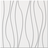 Zinc 9mm Engraved River felt sample with wavy vertical grooves