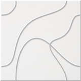 Zinc 9mm Engraved Topo felt sample with flowing topographic line grooves