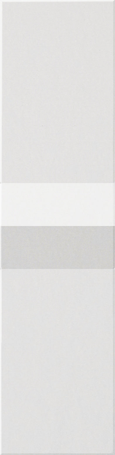 Rectangular tiles in white and gray tones stacked vertically showing color variations.