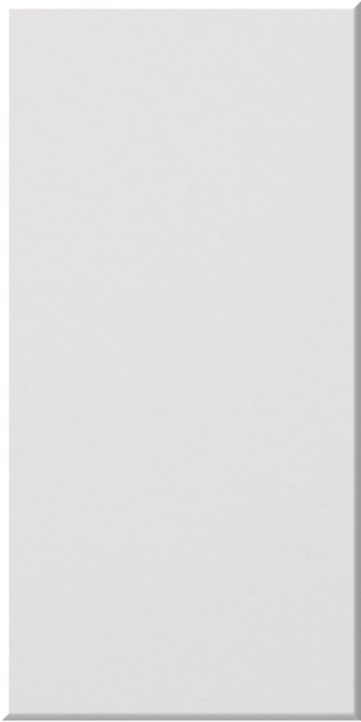 Large rectangular tile with smooth white matte surface and beveled edges.