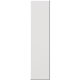 A tall, narrow rectangular panel in a very light warm gray or off-white tone, shown centered on a plain white background.