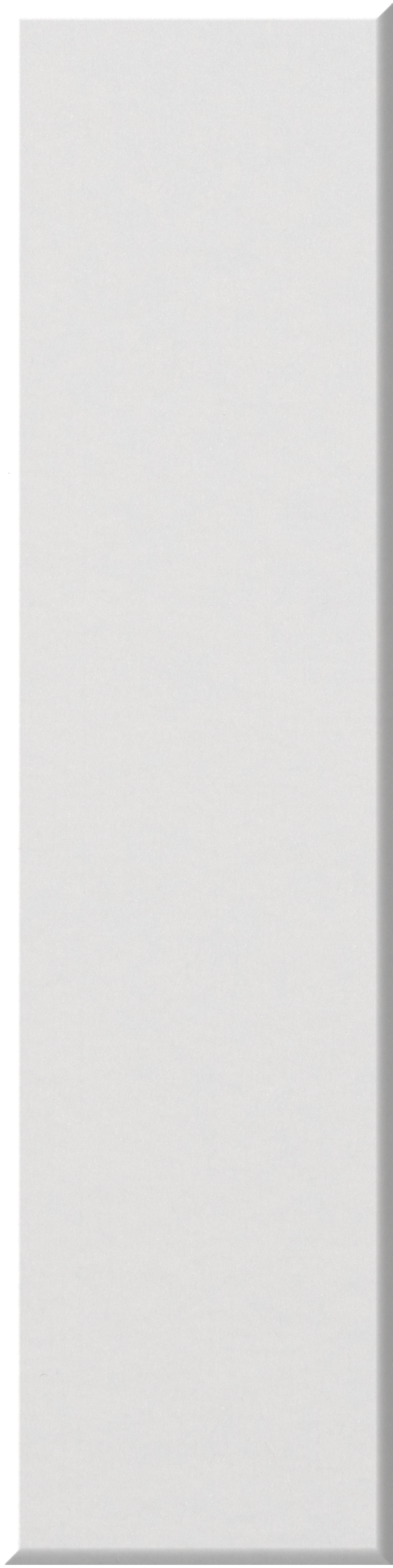 White shiplap tile with beveled edges and textured surface.