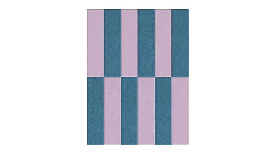 Annika Stripes Slate Blue Felt Right Design