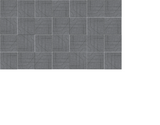 Gray tiles with geometric line pattern arranged in grid layout.
