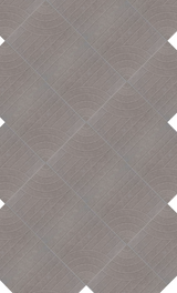Gray textured tile with diagonal linear pattern and curved geometric relief design.