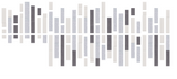Abstract geometric pattern with vertical rectangles in cream, gray, and charcoal tones.