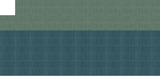 Two-tone tile design with sage green upper section and teal blue lower section, both featuring vertical stripe texture patter