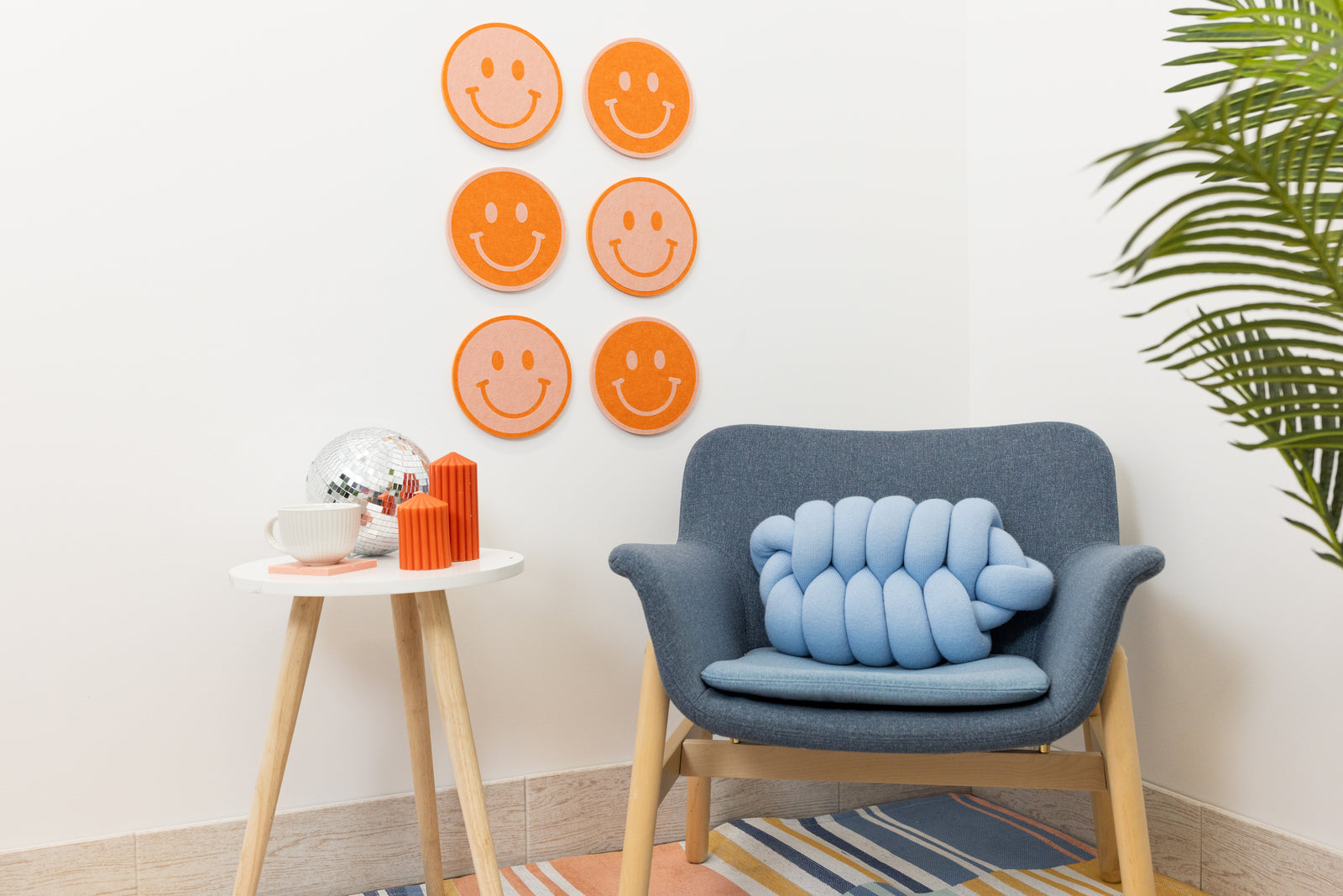 6-piece smiley face grapefruit