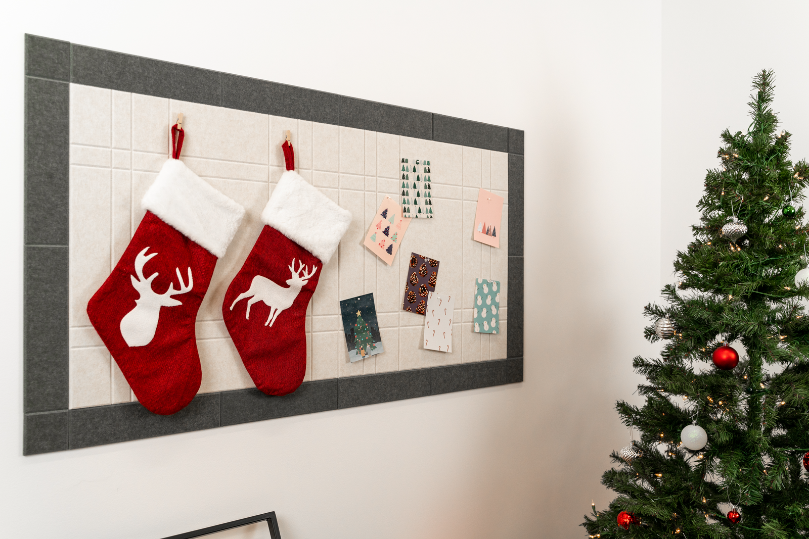Card Display – Latte Plaid
