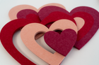 3-Piece Inlaid Hearts