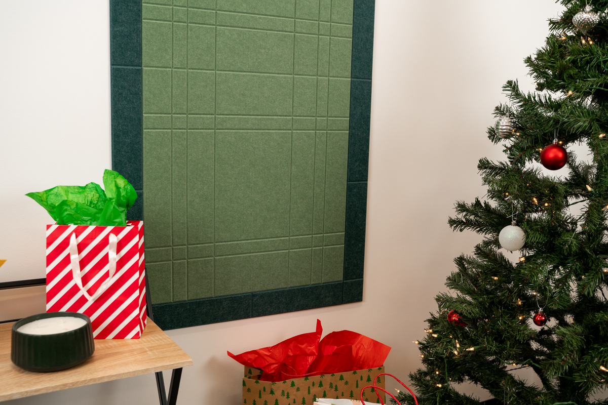 Card Display – Palm Plaid