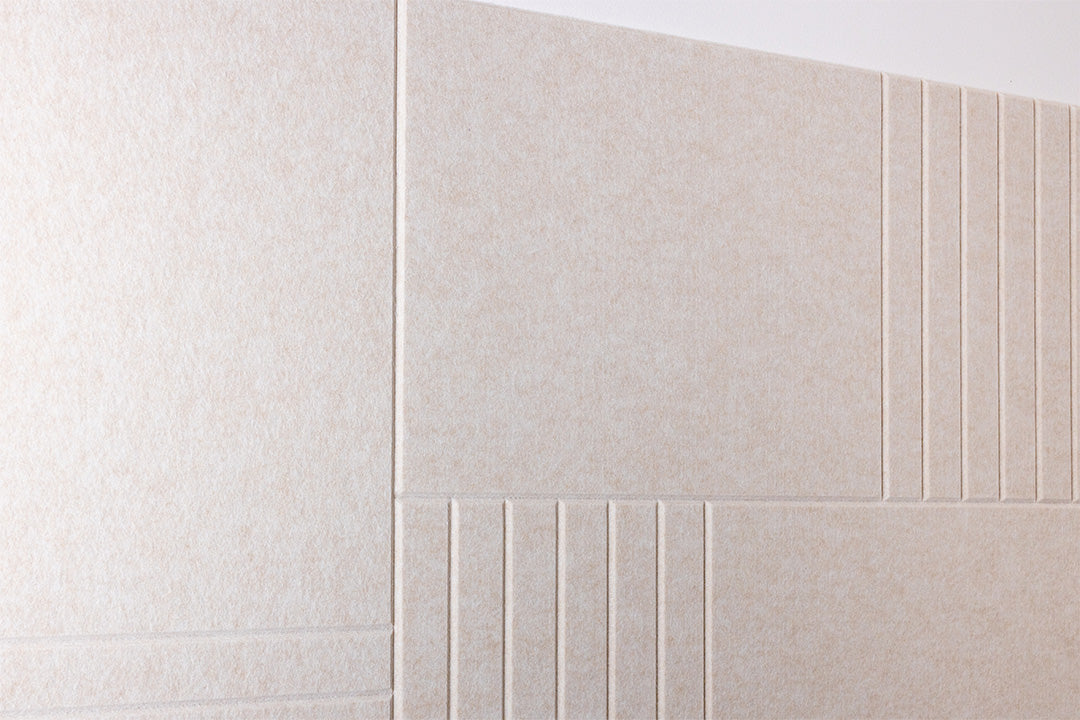 close up engraved latte felt right tile